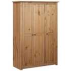 Vidaxl 3-door Wardrobe 118X50X171.5 Cm Pine Panama Range