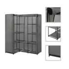 vidaXL Corner Wardrobe Grey 130X87X169cm
