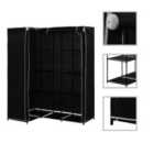 Vidaxl Corner Wardrobe Black 130X87X169 Cm