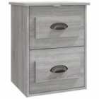Vidaxl Wall-mounted Bedside Cabinet Grey Sonoma 41.5X36X53Cm