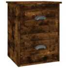 Vidaxl Wall-mounted Bedside Cabinet Smoked Oak 41.5X36X53Cm