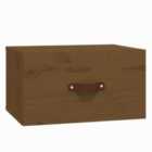 Vidaxl Wall-mounted Bedside Cabinet Honey Brown 40X29.5X22 Cm