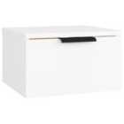 Vidaxl Wall-mounted Bedside Cabinet White 34X30X20 Cm