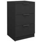 Vidaxl Bedside Cabinet Black 40X36X65 Cm
