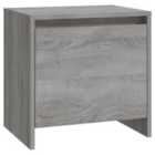 Vidaxl Bedside Cabinet Grey Sonoma 45X34X44.5 Cm Engineered Wood
