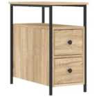 Vidaxl Bedside Cabinet Sonoma Oak 30X60X60 Cm Engineered Wood