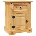 vidaXL Bedside Cabinet Mexican Pine Corona Range 53x39x67 cm