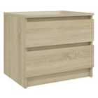 Vidaxl Bed Cabinet Sonoma Oak 50X39X43.5 Cm Engineered Wood