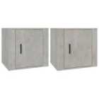 Vidaxl Bedside Cabinets 2 Pcs Concrete Grey 50X39X47 Cm