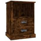 Vidaxl Bedside Cabinet Smoked Oak 43X36X60 Cm