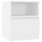 Vidaxl Bed Cabinet White 40X40X50 Cm Engineered Wood