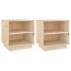 Vidaxl Bedside Cabinets 2 Pcs 40X34X40 Cm Solid Wood Pine