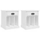 Vidaxl Bedside Cabinets 2 Pcs White 43X36X50 Cm