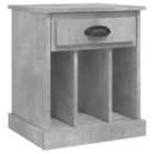 Vidaxl Bedside Cabinet Concrete Grey 43X36X50 Cm