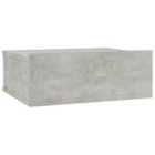 Vidaxl Floating Nightstand Concrete Grey 40X30X15 Cm Engineered Wood