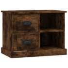 Vidaxl Bedside Cabinet Smoked Oak 60X35.5X45 Cm