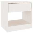 Vidaxl Bedside Cabinet White 40X31X40 Cm Solid Pinewood