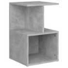 Vidaxl Bedside Cabinet Concrete Grey 35X35X55 Cm Engineered Wood