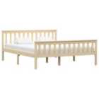 Vidaxl Bed Frame Light Wood Solid Pinewood 160X200 Cm