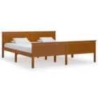 Vidaxl Bed Frame Honey Brown Solid Wood Pine 180X200 Cm