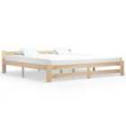 Vidaxl Bed Frame Solid Pine Wood 200X200 Cm