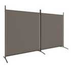 Vidaxl 2-panel Room Divider Anthracite 348X180 Cm Fabric