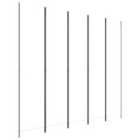 Vidaxl 5-panel Room Divider Folding Privacy Protection Screen Room Separator Paravent Wall Partition Panel Screen White 250X220 Cm Fabric