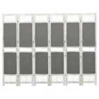 Vidaxl 6-panel Room Divider Grey 210X165 Cm Fabric