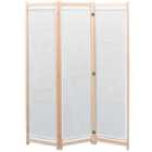 Vidaxl 3-panel Room Divider Cream 120X170X4 Cm Fabric