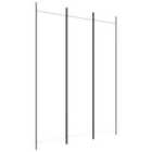 Vidaxl 3-panel Room Divider White 150X200 Cm Fabric