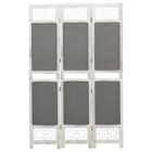 Vidaxl 3-panel Room Divider Grey 105X165 Cm Fabric