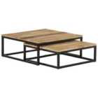 Vidaxl Nesting Coffee Tables 2 Pcs Solid Mango Wood