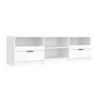 Vidaxl Tv Cabinet White 150X33.5X45 Cm Engineered Wood