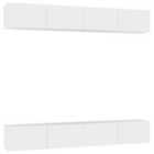 Vidaxl Tv Cabinets 4 Pcs White 100X30X30 Cm Engineered Wood