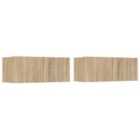 Vidaxl Tv Cabinets 2 Pcs Sonoma Oak 80X30X30 Cm Engineered Wood