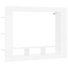 Vidaxl Tv Cabinet White 152X22X113 Cm Engineered Wood