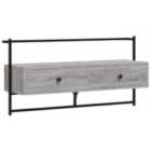 Vidaxl Tv Cabinet Wall-mounted Grey Sonoma 100.5X30X51 Cm Engineered Wood