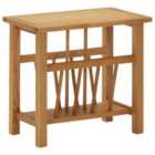 Vidaxl Magazine Table 45X27X42 Cm Solid Oak Wood
