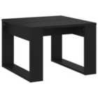 Vidaxl Side Table Black 50X50X35 Cm Engineered Wood