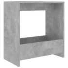 Vidaxl Side Table Concrete Grey 50X26X50 Cm Engineered Wood