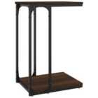 vidaXL Side Table Brown Oak 40X30X60cm Engineered Wood