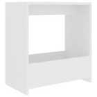 Vidaxl Side Table White 50X26X50 Cm Engineered Wood