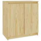 Vidaxl Side Cabinet 60X36X65 Cm Solid Wood Pine