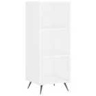 Vidaxl Shelf Cabinet White 34.5X32.5X90 Cm Engineered Wood