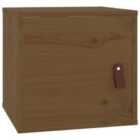 vidaXL Wall Cabinet Honey Brown 31.5x30x30 cm Solid Wood Pine