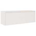 vidaXL Wall Cabinet White 100x30x35 cm Solid Wood Pine
