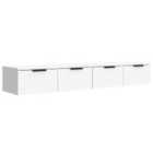 Vidaxl Wall Cabinets 2 Pcs White 68X30X20 Cm Engineered Wood