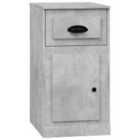 Vidaxl Side Cabinet With Drawer Concrete Grey 40X50X75 Cm Engineered Wood