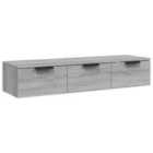 Vidaxl Wall Cabinet Grey Sonoma 102X30X20 Cm Engineered Wood