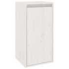 vidaXL Wall Cabinet White 30x30x60 cm Solid Wood Pine